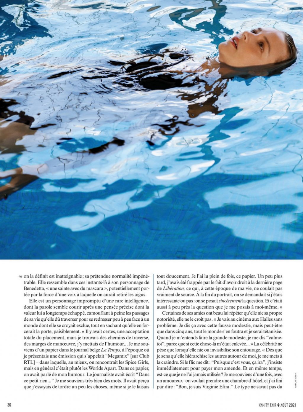 Celebrity Wetlook Archive: Virginie Efira – Vanity Fair France