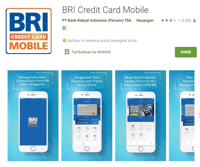 aktivasi kartu kredit BRI melalui aplikasi BRI Mobile