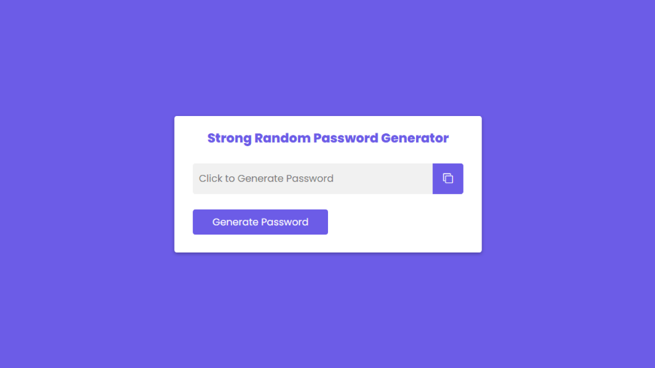 strong random password generator