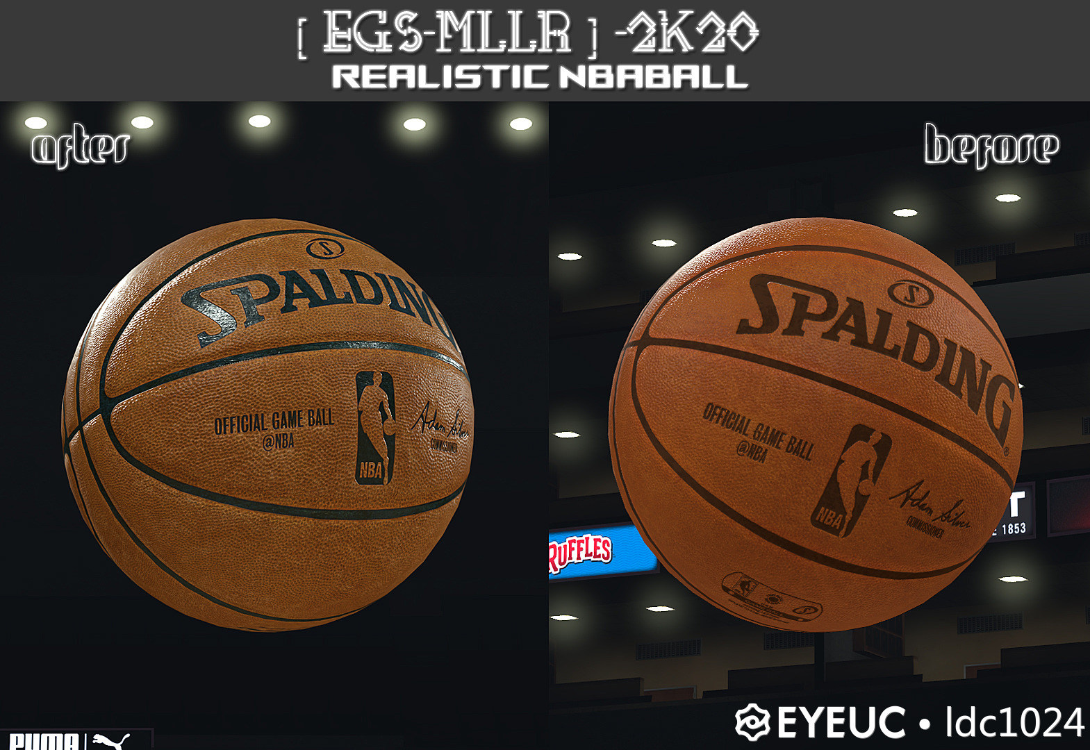 NBA 2K20 Realistic NBA Ball by MLLR Shuajota NBA 2K22 Mods, Rosters