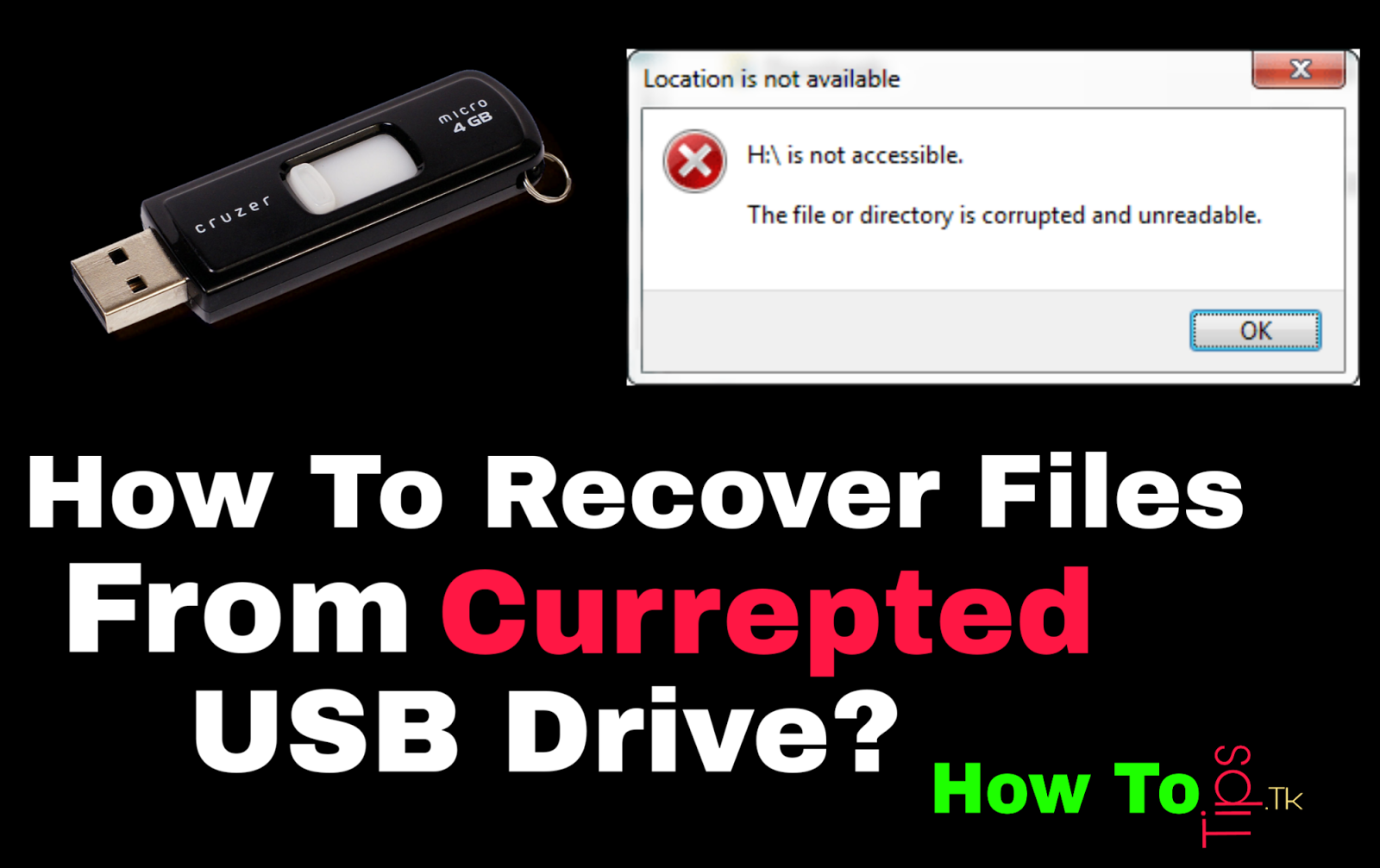 Drive is not accessible the file or directory is corrupted and unreadable
