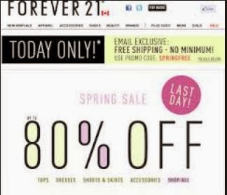 Forever 21 Printable Coupons february 2014