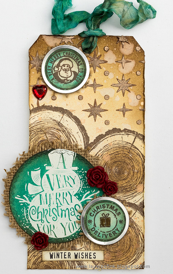 Layers of ink - Snowman Shimmery Tag Tutorial by Anna-Karin Layers of ink - Snowman Shimmery Tag Tutorial by Anna-Karin with Tim Holtz Simon Says Stamp STAMPtember set