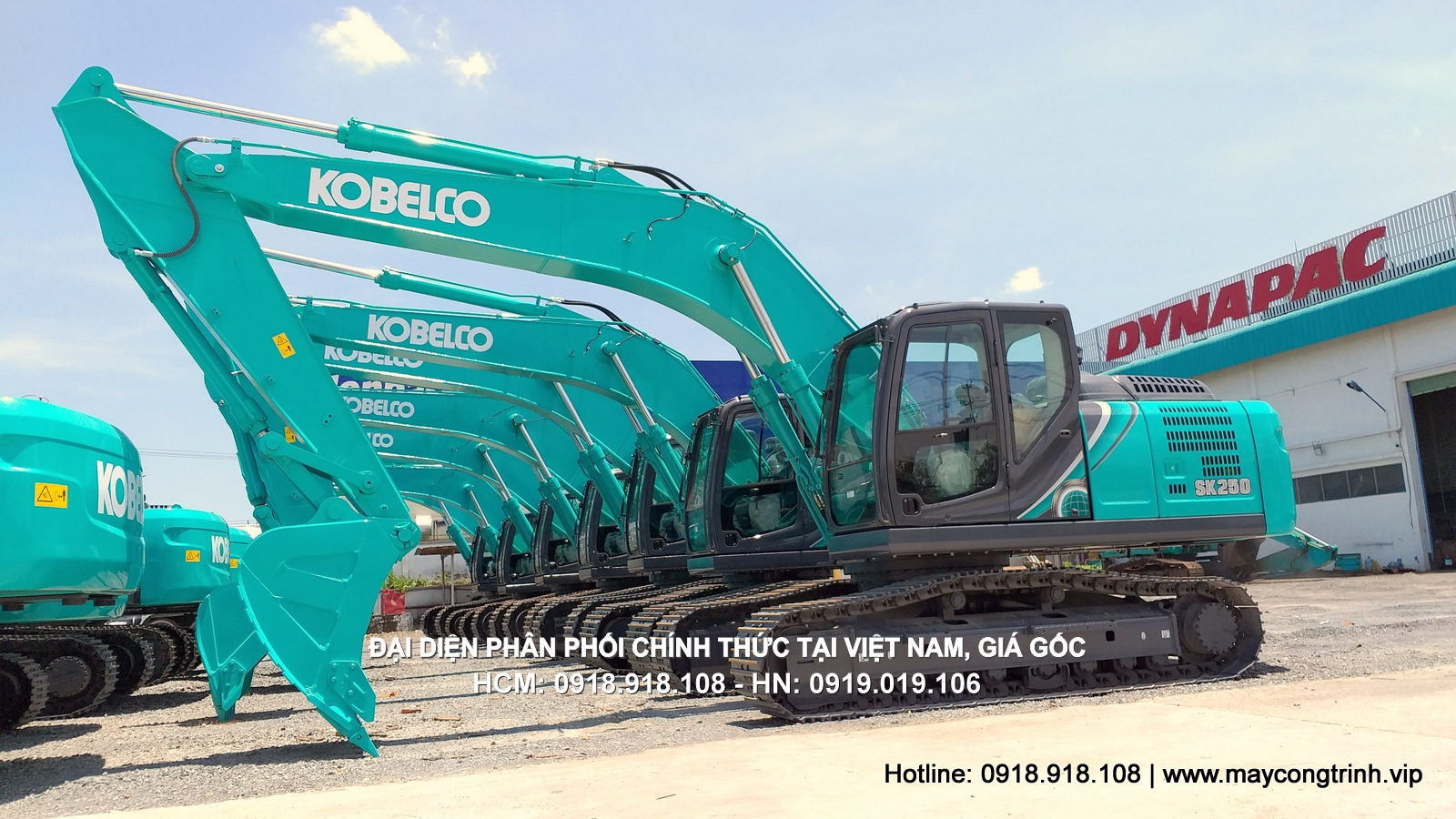 Máy xúc đào Kobelco ( Máy đào, Máy xúc ) SK250-10, gầu 1.2 m3 - 1.6 m3