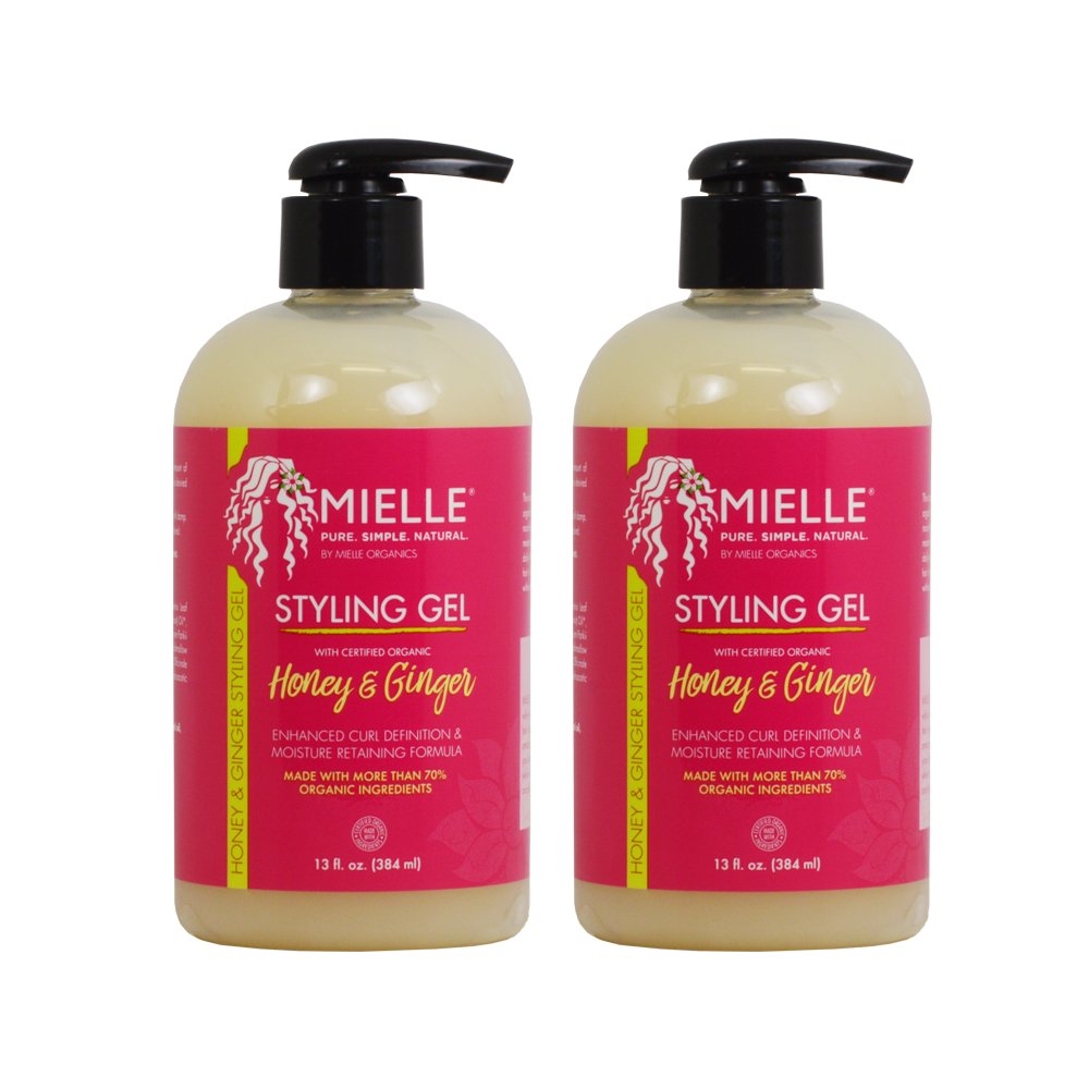 Mielle Organics Styling Gel Honey & Ginger 13oz / 384ml "Pack of 2