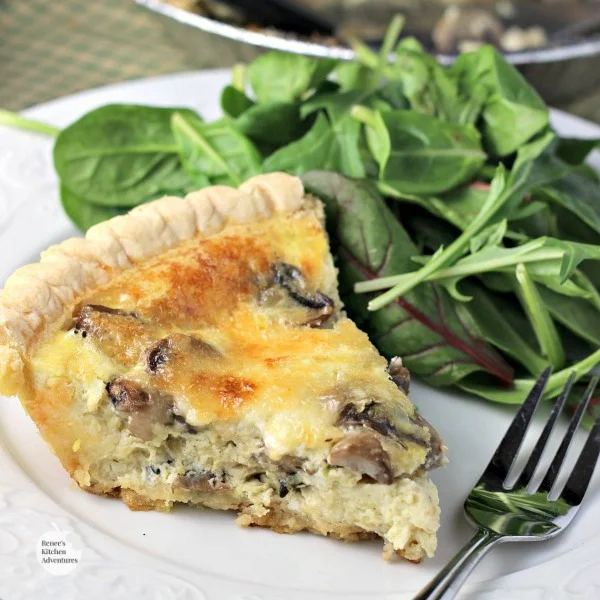 Mushroom Swiss Quiche