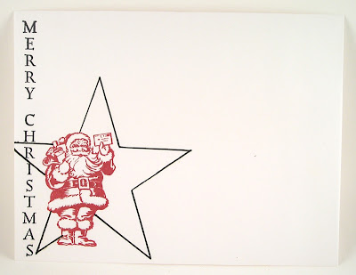 Darkroom Door Small Stencil Star Rubber Stamp Set Merry Mail Festive Ornaments Envelope