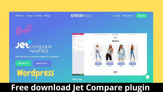 Jet Compare Wishlist For Elementor Free