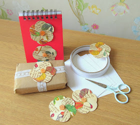 Paper flower sticks by Pink Flamingo Handcrafting