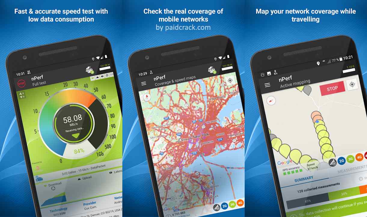 Speed test 3G, 4G, 5G, WiFi & network coverage map Premium Mod Apk 2.9.2 Speed test 3G, 4G, 5G, WiFi & network coverage map Premium Mod Apk 2.9.2