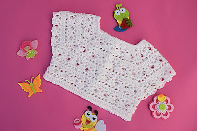 1 - Crochet Imagen Canesú blanco a crochet y ganchillo por Majovel Crochet