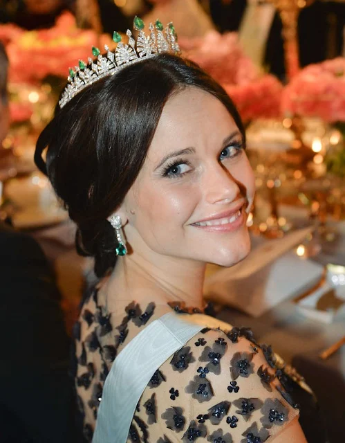 Queen Silvia, Crown Princess Victoria of Sweden and Prince Daniel, Prince Carl Philip and Princess Sofia, Princess Madeleine and Christopher O'Neill, Princess Christina attend the Nobel Prize Banquet 2015