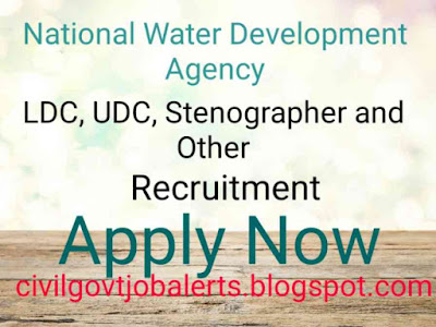lower division clerk recruitment 2021, Upper division clerk recruitment, National water Development Agency recruitment 2021, stenographer recruitment