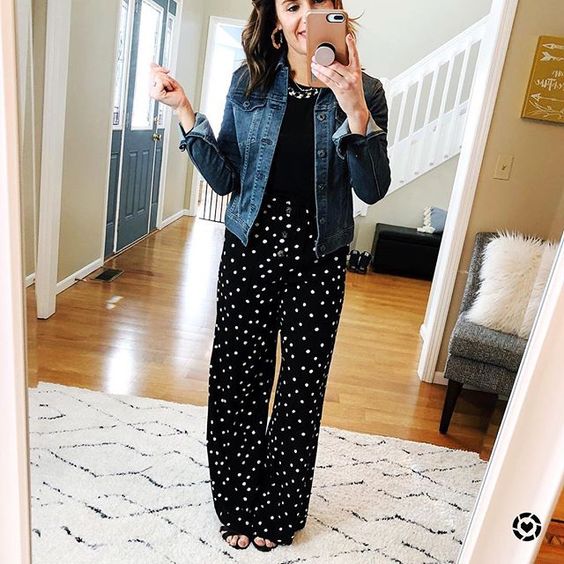 OUTFIT DEL DÍA: Outfit con negro con blancos Black with white dots