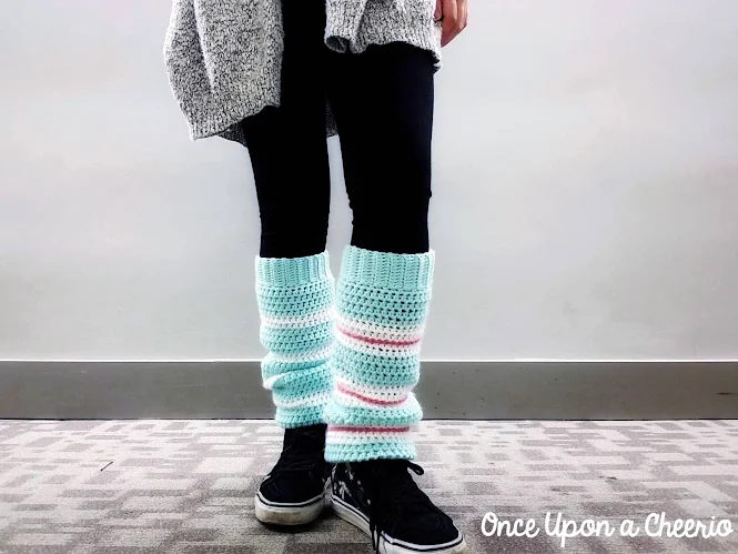 Wreck-it-Ralph Vanellope Sugar Rush Leg Warmers Free Crochet Pattern