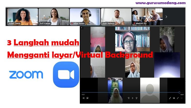 Mengganti Background Zoom Di Hp Dan Pc Guru Sumedang