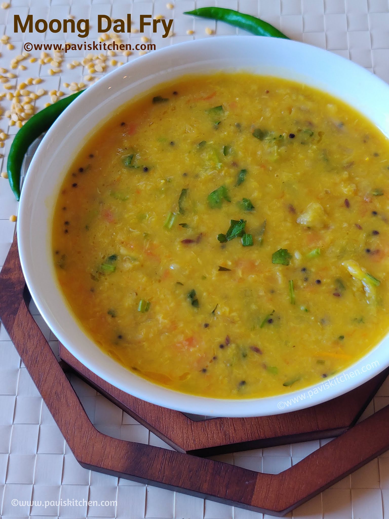 Yellow moong dal fry recipe | best Indian dal recipe | moong dal sabji recipe (stovetop & pressure cooker)