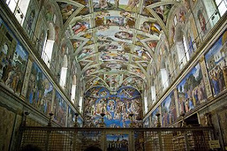 Maravilha Capela Sistina de Michelangelo Ambiente Capela Sistina guia turismo portugues - Maravilha Capela Sistina de Michelangelo