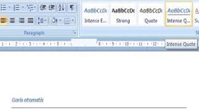 Cara Membuat Garis di Microsoft Word