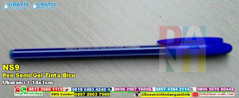 Pen Semi Gel Tinta Biru