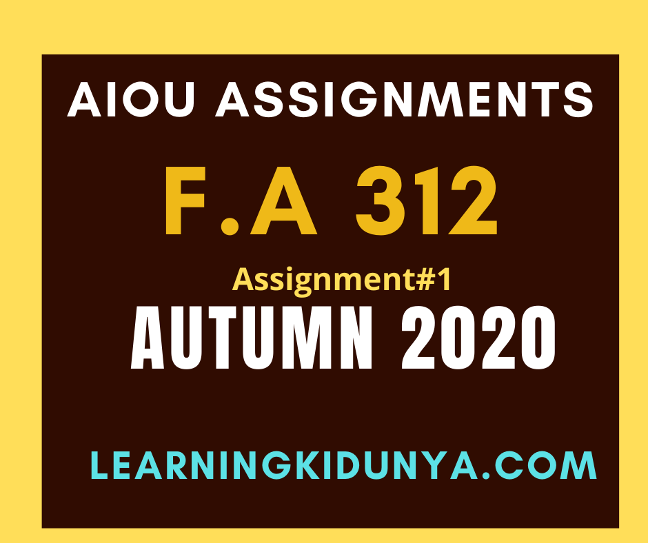 Aiou solved assignment 2020 spring picture