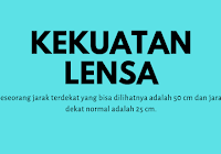 Menghitung Kekuatan Lensa Jika Diketahui Titik Terjauh Yang Bisa Dilihat Adalah 5 Meter Soal Fisika