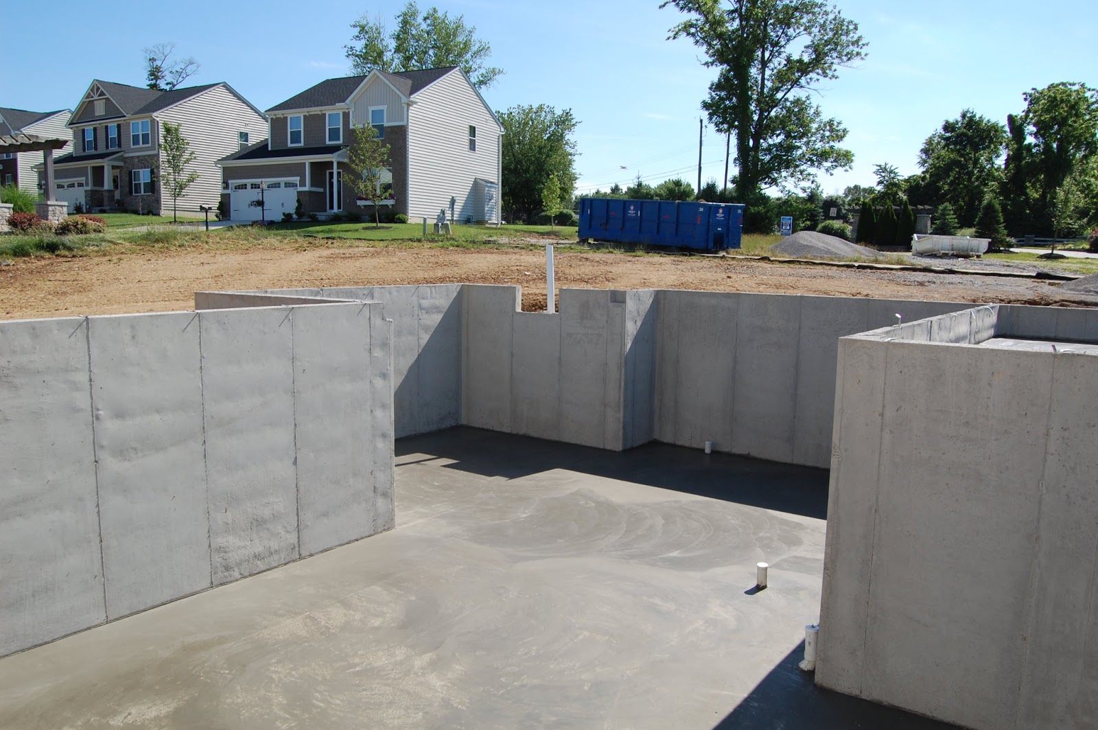 Building our First Home with Ryan Homes: Day 19 - Slabs Poured