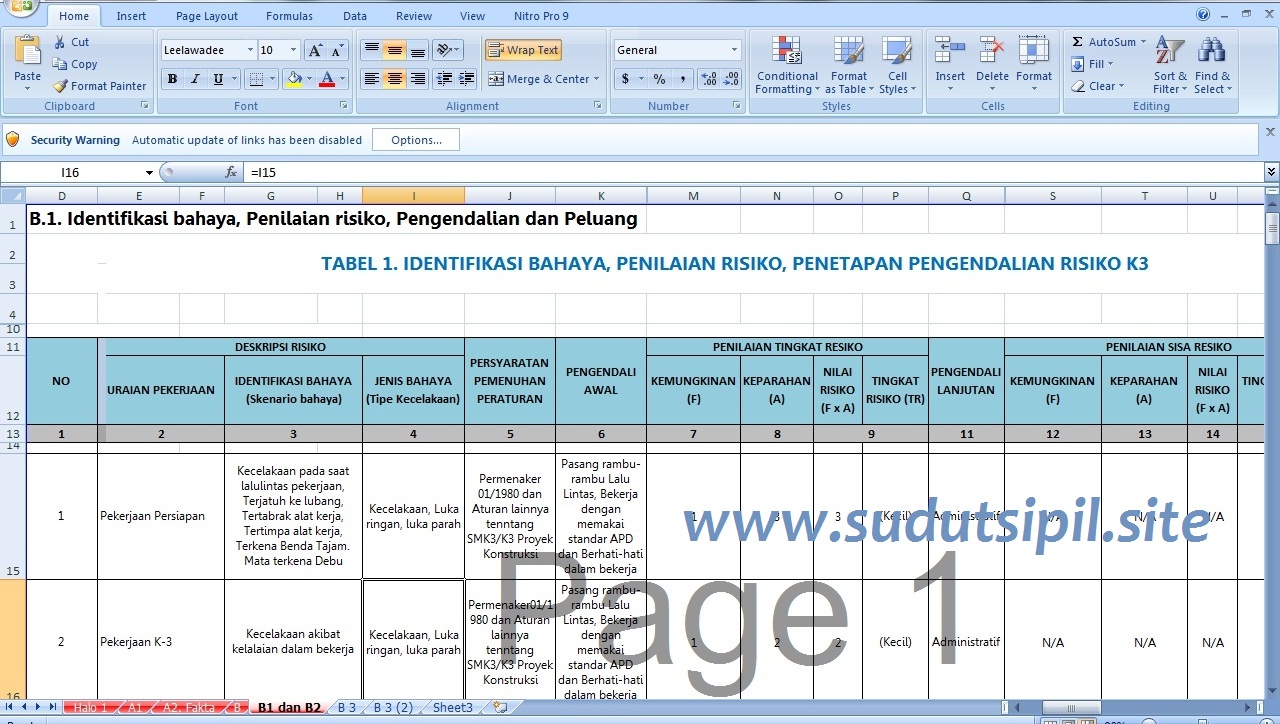Format Evaluasi Penawaran Pekerjaan Konstruksi Soal Kita