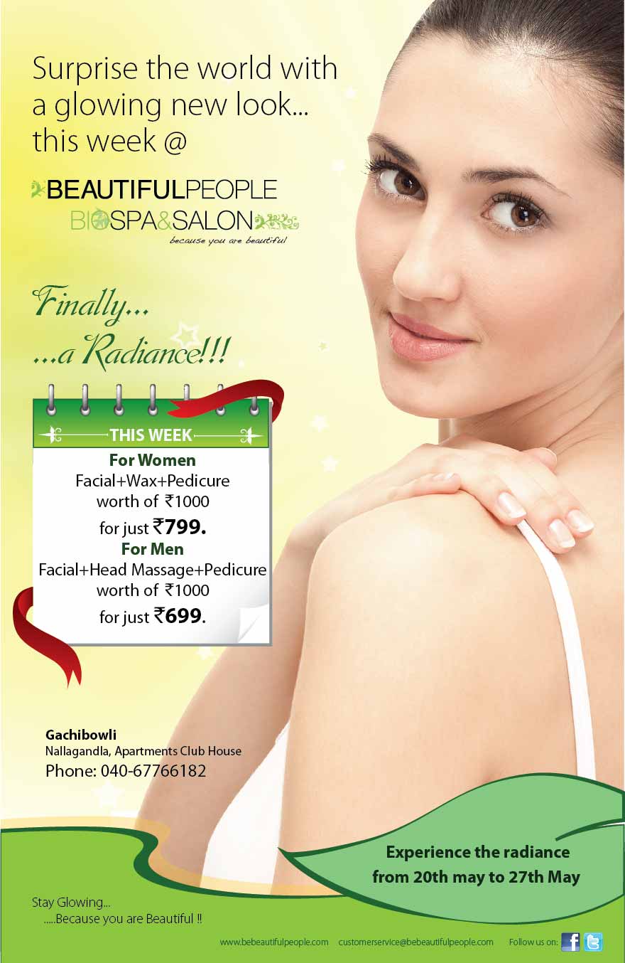 inkingdown spa & salon offer flyer