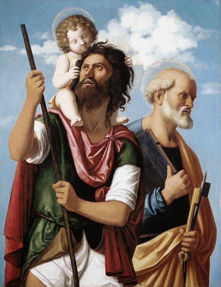 Saint July 25 : St. Christopher : #Patron of #Bachelors , #Travelers ...