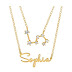 Name pendant necklace