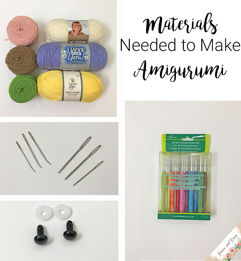 Materials Needed to Make Amigurumi - Grace and Yarn