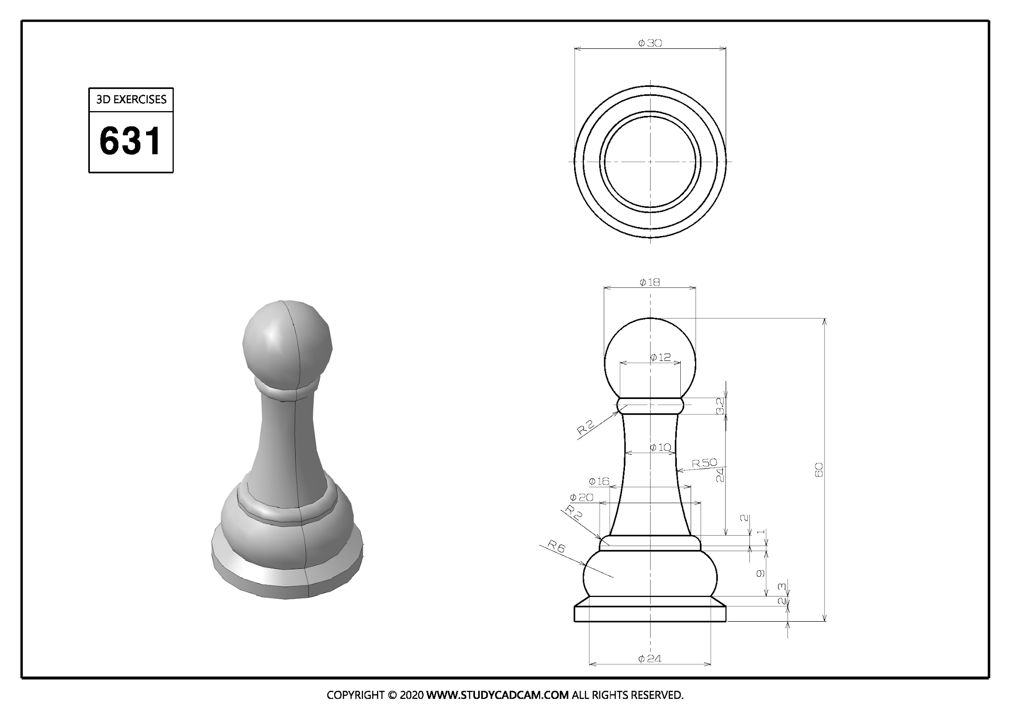 3D CAD EXERCISES 631