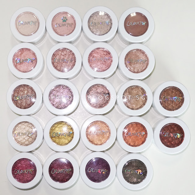 Colourpop Super Shock Shadows Review and Swatches