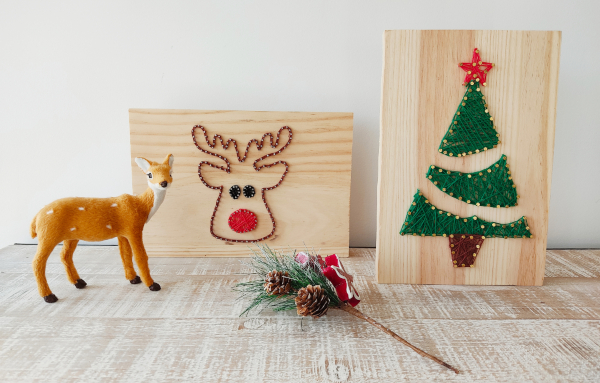 diy-hilorama-navideño-reno-arbol-navidad