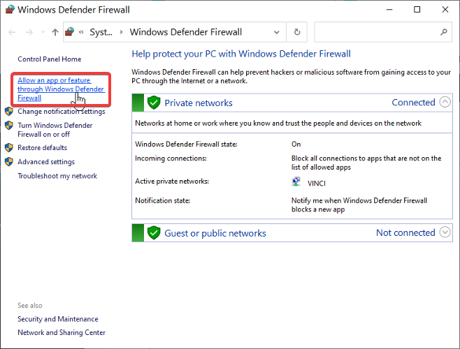 découverte-de-réseau-désactivée-ne-s'allume-pas-pare-feu-windows-defender-firewall