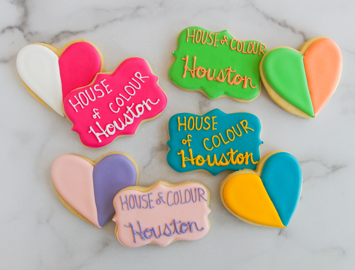 House of Colour decorated cookies