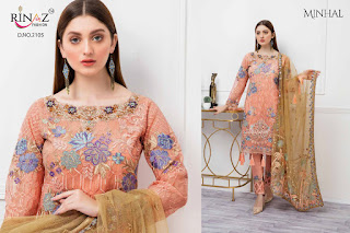 Rinaz Fashion Minhal Georgette Pakistani Suits Collection 2020 Latest   