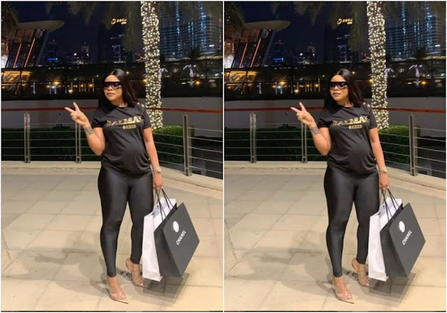 Is she Pregnant???- Fans reacts the new photo of Laura Ikeji