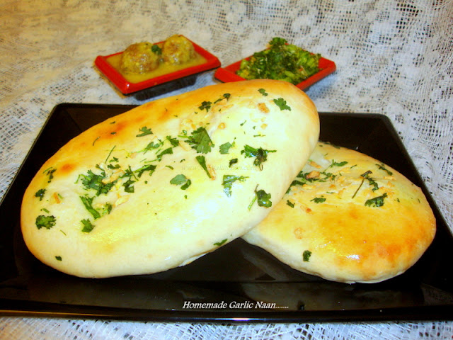 Garlic Naan Recipe,Homemade garlic Naan recipe, Indian Bread Recipe,Indian Naan Recipe