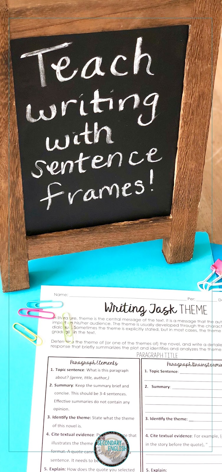 Scaffolding Writing Instruction Why I Use Sentence Frames The