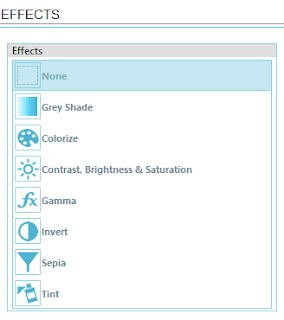 The Effects Colorize drop down