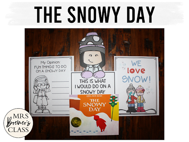 The Snowy Day and The Jacket I Wear in the Snow book study companion activities with class books & craftivity perfect for a snowy winter theme. Common Core aligned. K-1