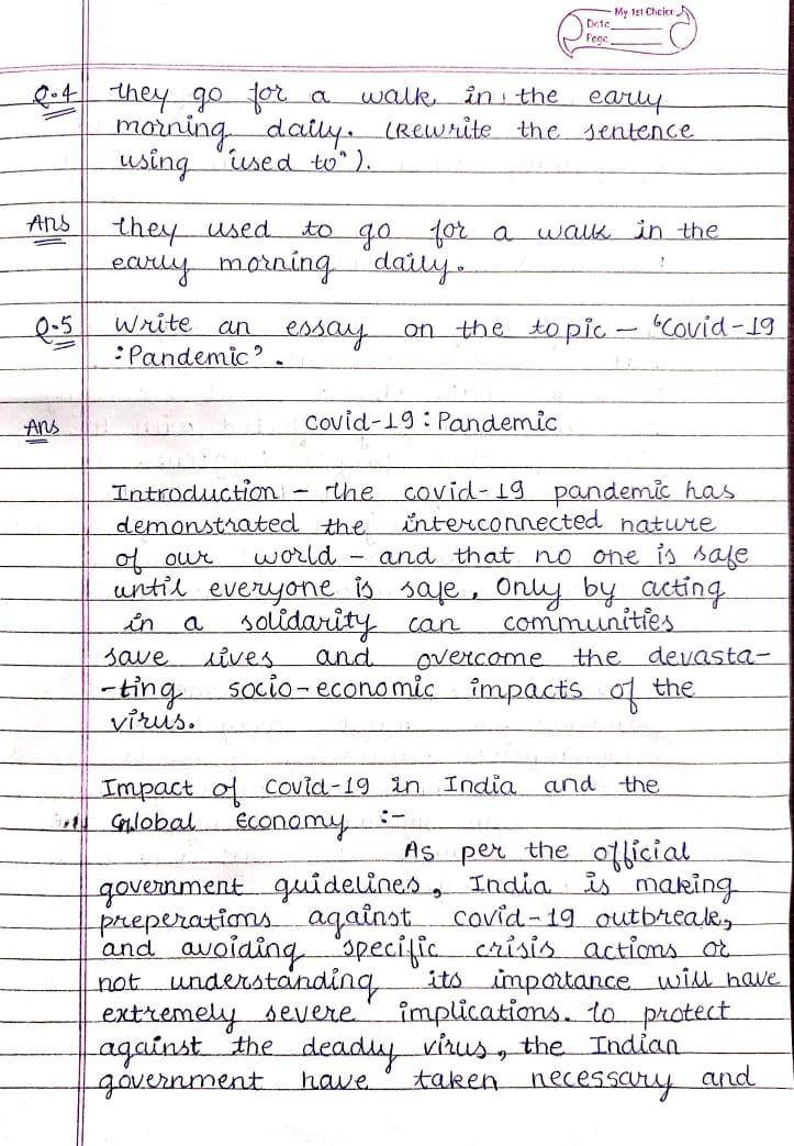 10th class homework 2021 picture