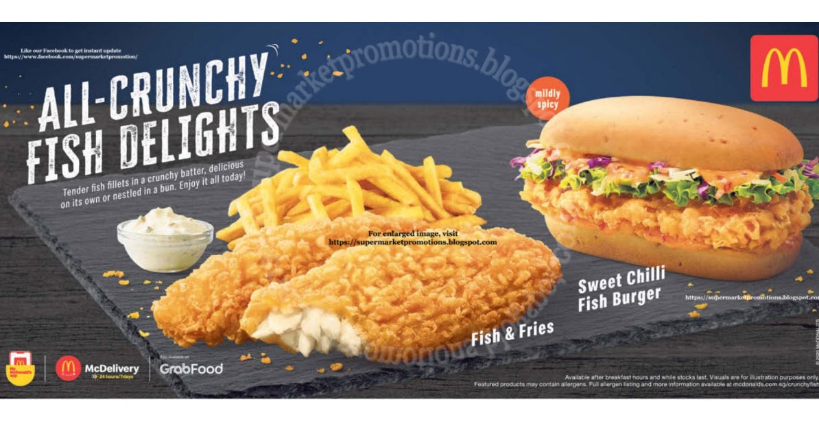 McDonald's Crunchy Fish Delights 06 August 2020 Supermarket Promotions