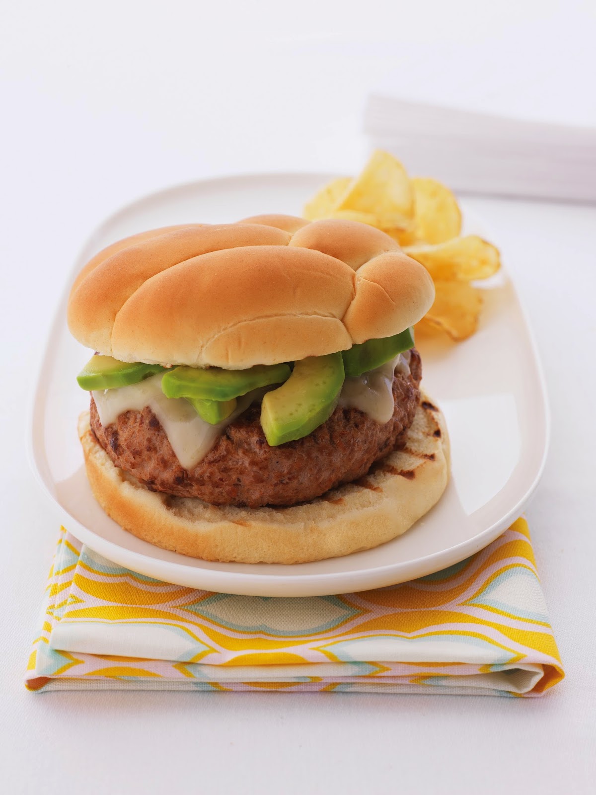 Chipotle Turkey Burgers with Avocado and Jack Cheese