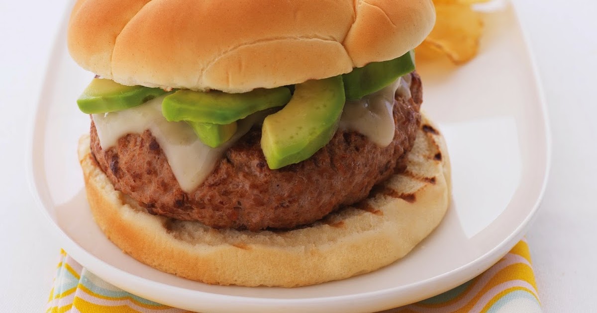 Chipotle Turkey Burgers with Avocado and Jack Cheese