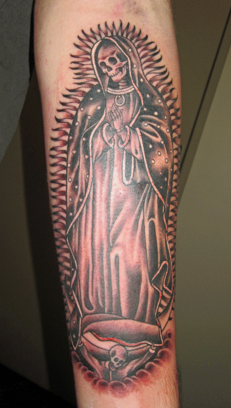 tatuaje de la santa muerte.