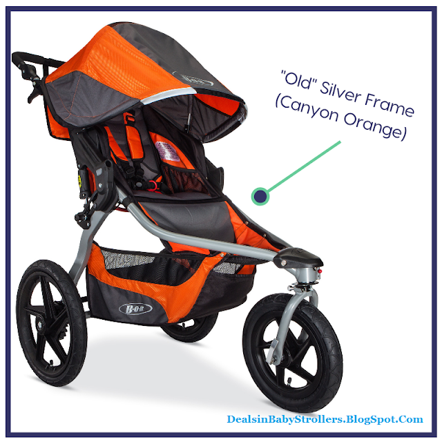 FLEX Duallie BOB Revolution Double Jogging Stroller Orange Silver MyStrollerShop