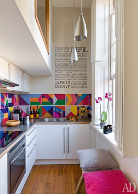 Adesivo colorido cozinha